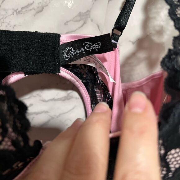 OH LA LA CHERI Padded Cup Chemise Lingerie with Strap and Body Keyhole Details - Picture 4 of 9